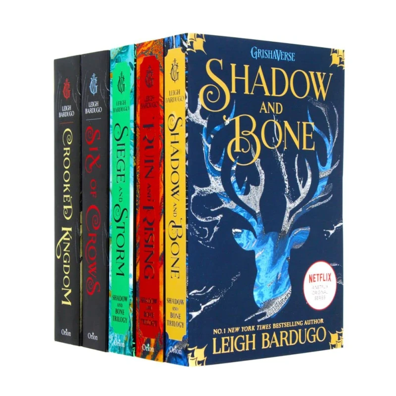 Image of Leigh Bardugo 5 Book Set Shadow and Bone Siege and Storm Ruin and Rising Six of Crows Crooked Kingdom Leigh Bardugo Books