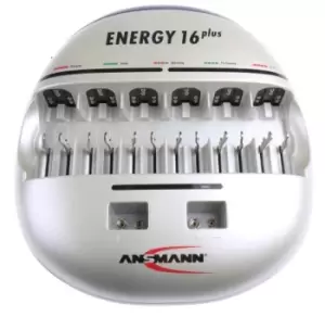 image of Ansmann 1001-0004-Uk Charger, Batt, D/c/aa/aaa/pp3/usb, 240V