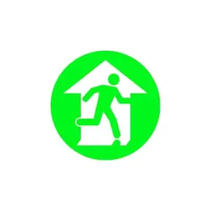 image of PVC pictogram, escape route, pack of 2, self-adhesive