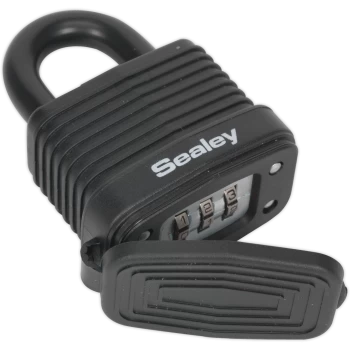 Image of Sealey Steel Weatherproof Combination Padlock 42mm Standard