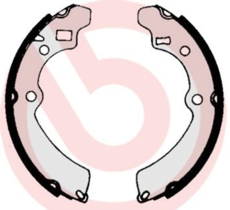 Image of BREMBO Brake Shoe Set BREMBO S 79 512