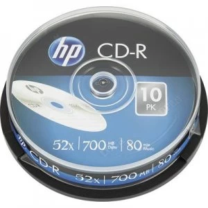 Image of HP CRE00019 Blank CD-R 700 MB 10 pc(s) Spindle