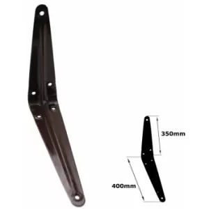 Image of Moderix - Shelf Brackets Brown London Pattern Metal For Shelving Constructions - Size 350x400mm - Pack of 20
