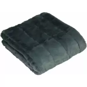 Image of Riva Paoletti Empress Throw (140x200cm) (Charcoal) - Charcoal
