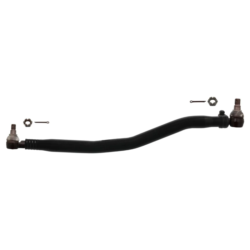 Image of FEBI BILSTEIN 43612 Centre Rod Assembly Front Axle Right, with castellated nut and split pins Centre Rod Assembly (285)