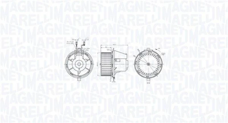 Image of MAGNETI MARELLI Blower motor MAGNETI MARELLI 069412770010