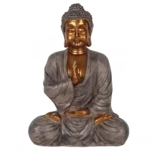 Image of Gold Finish Sitting Buddha Ornament