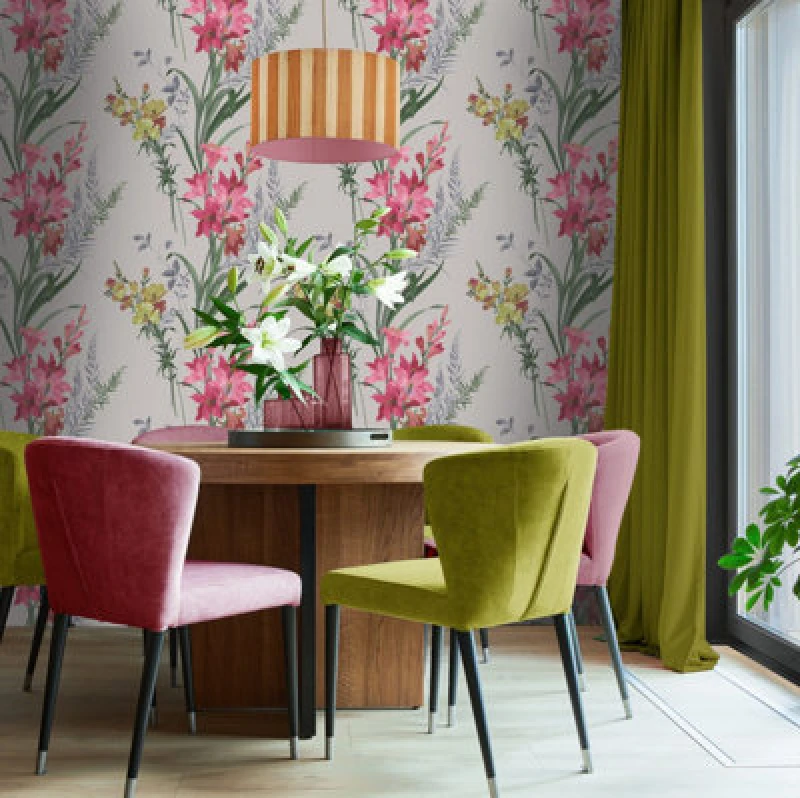 Image of Belgravia Decor Thalia Red Wallpaper