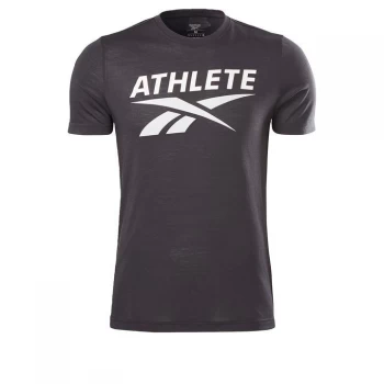 image of Reebok Athlete Vector Graphic T-Shirt Mens - Black