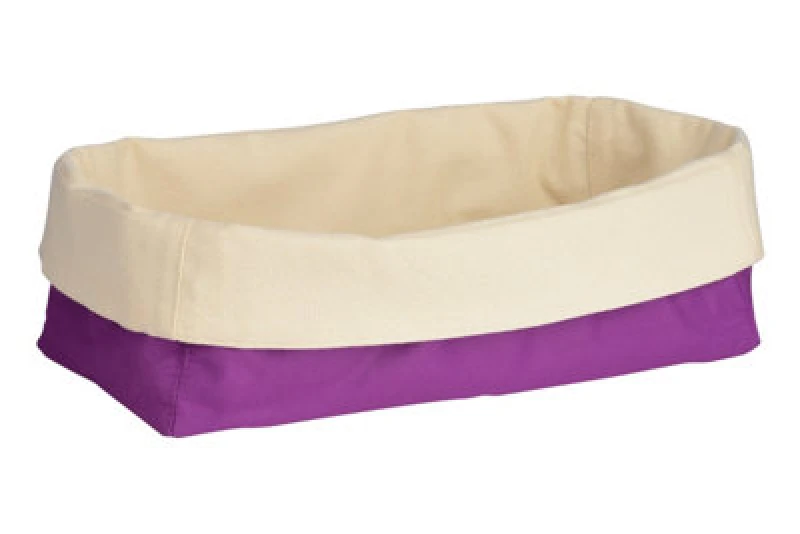 Image of Interiors by Premier Folded Design Oval Bread Basket Purple