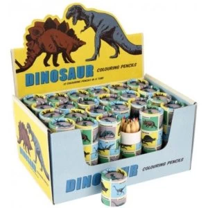 Image of Coloured Pencils Prehistoric Dinosaur