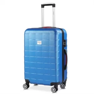 Image of Monzana Exopack Hard Shell Blue Suitcase