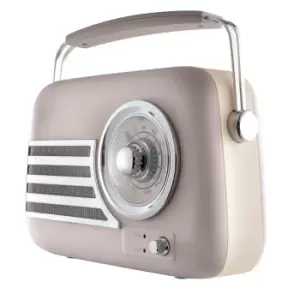 Image of Akai Vintage Bluetooth Portable Vintage Radio Taupe