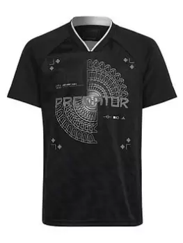 Image of Boys, adidas Youth Predator Jersey, Black, Size 7-8 Years