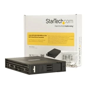 Image of StarTech 2.5" SATASAS SSD HDD to 3.5" SATA Hard Drive Converter