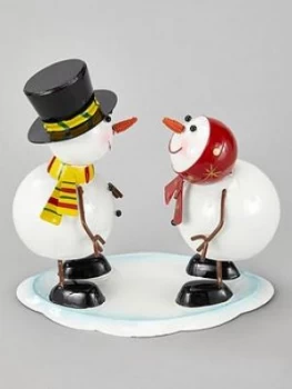 Image of Three Kings Mr & Mrs Frosty Ornament