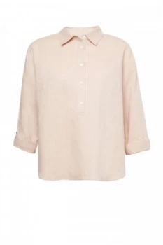 Image of Great Plains Cotton Linen Shirt Cream