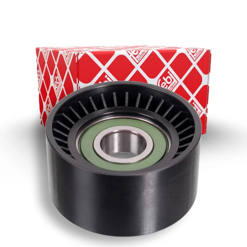 Image of FEBI BILSTEIN 23397 Idler Pulley Plastic Deflection/Guide Pulley,v-ribbed belt (312)