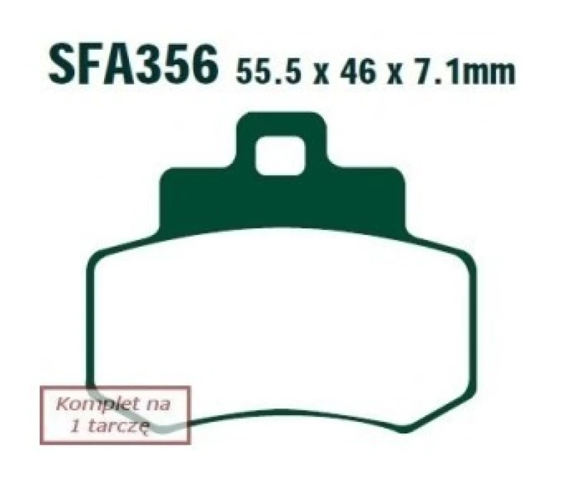 Image of EBC Brakes SFA356 Brake pad set Brake Pad Set,disc brake (402)
