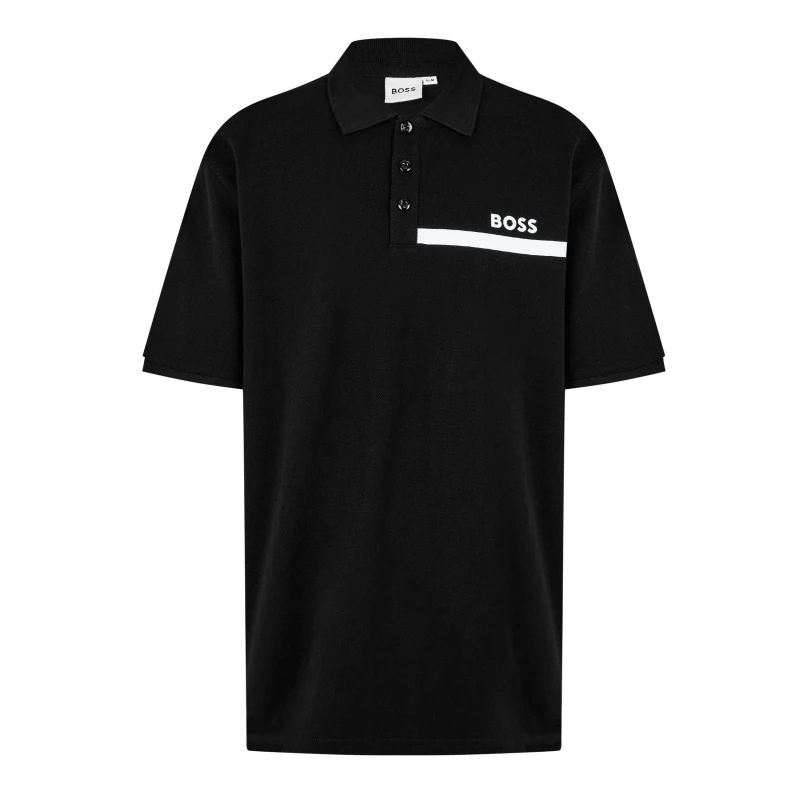 Image of Boss Logo Polo Juniors - Black 9 - 10 Years