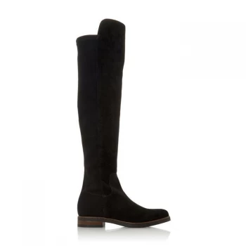 Dune London Tropic Stretch Boots - Black Suede