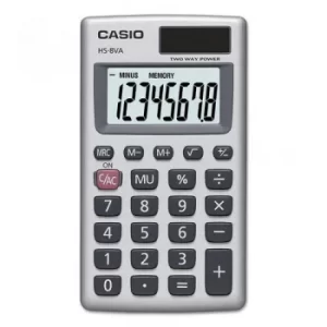 image of Casio HS-8VA Pocket Calculator HS-8VA-WK-UP