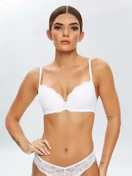 Image of Ann Summers Sexy Lace Planet Plunge Bra, White, Size 30B, Women