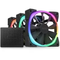 image of NZXT Aer RGB 2 Series Starter Triple Black Fan Pack - 120mm