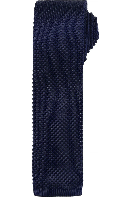 Image of Premier Premier Men Slim Textured Knit Effect Tie Pack of 2 in Navy Navy One Size Male 5059269154363