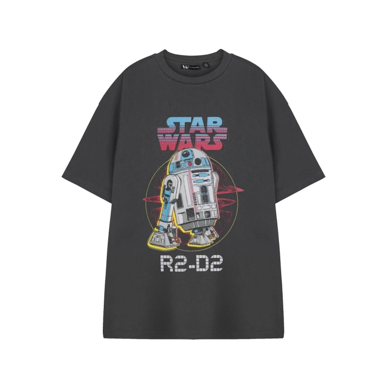 Image of Star Wars Star Wars Men Short Sleeved T-Shirt in Grey Size: Medium Grey M Male 5063203911691