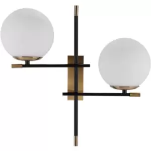 image of Netlighting Stelia Modern 2 Light Wall Lamp, E14