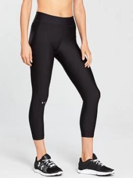 Image of Urban Armor Gear HeatGear Armour Ankle Crop Leggings Black Size L Women