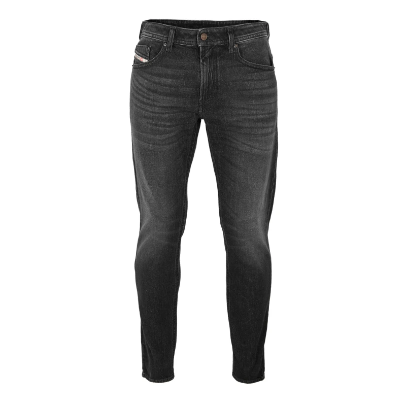 Image of Diesel Mens Straight Leg Jeans Blk Gry Denim male 30W R