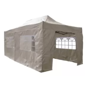 Airwave 6m x 3m Pop Up Gazebo with Sides - Beige