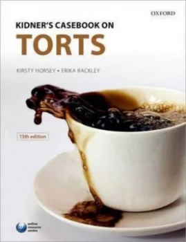 Image of Kidners Casebook on Torts by Kirsty Horsey Paperback
