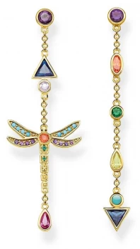 Thomas Sabo Dragonfly Earrings Gold Plated Sterling Jewellery