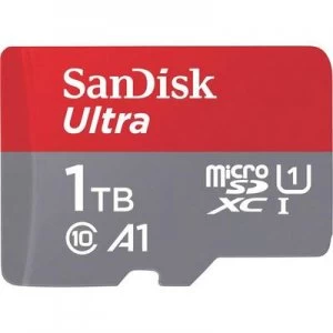 Image of SanDisk Ultra microSDXC card 1TB Class 10, UHS-I incl. SD adapter