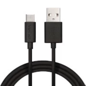 image of Veho 1m USB to USB Type C Cable - Black