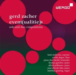 image of Gerd Zacher Eventualities Solo and Duo Compositions by Gerd Zacher CD Album