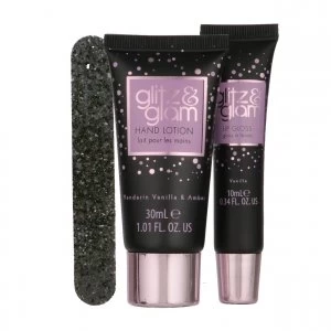 image of Style & Grace Glitz & Glam Glitter Enveloppe Bag Gift Set