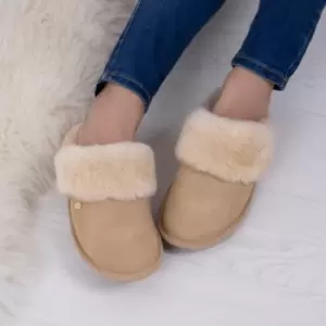 image of Just Sheepskin Duchess Sheepskin Ladies Slippers Caramel