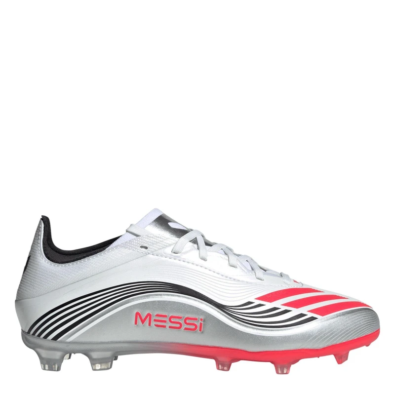 Image of adidas F50 Elite Juniors Firm Ground Football Boots White/Red male 3 (35.5)