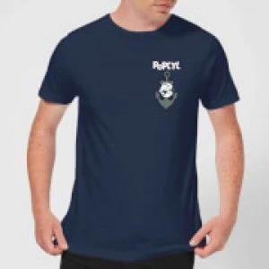 image of Popeye Anchor Mens T-Shirt - Navy - L