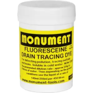 Image of Monument Drain Tracing Dye Fluorescein in Green