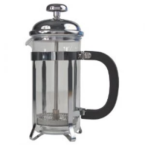 Image of Genware 12 Cup Cafetiere Plated with Pyrex Chrome 1.5 L48oz