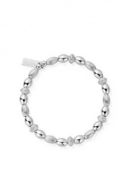 image of Chlobo Sterling Silver Mini Oval Disc Bracelet