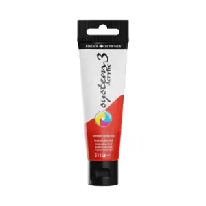 Image of Daler Rowney System 3 Acrylic Paint 59ml Cadmium Scarlet