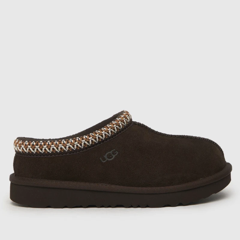 Image of UGG Dusted Cocoa Tasman II Junior Slippers Brown UK 1 (EU 33½)