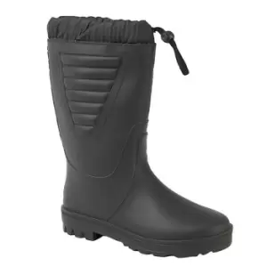 Image of StormWells Unisex Tie Top Polar Boots (8 UK) (All Black)