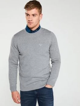 Barbour Crew Neck Jumper - Grey Size M Men